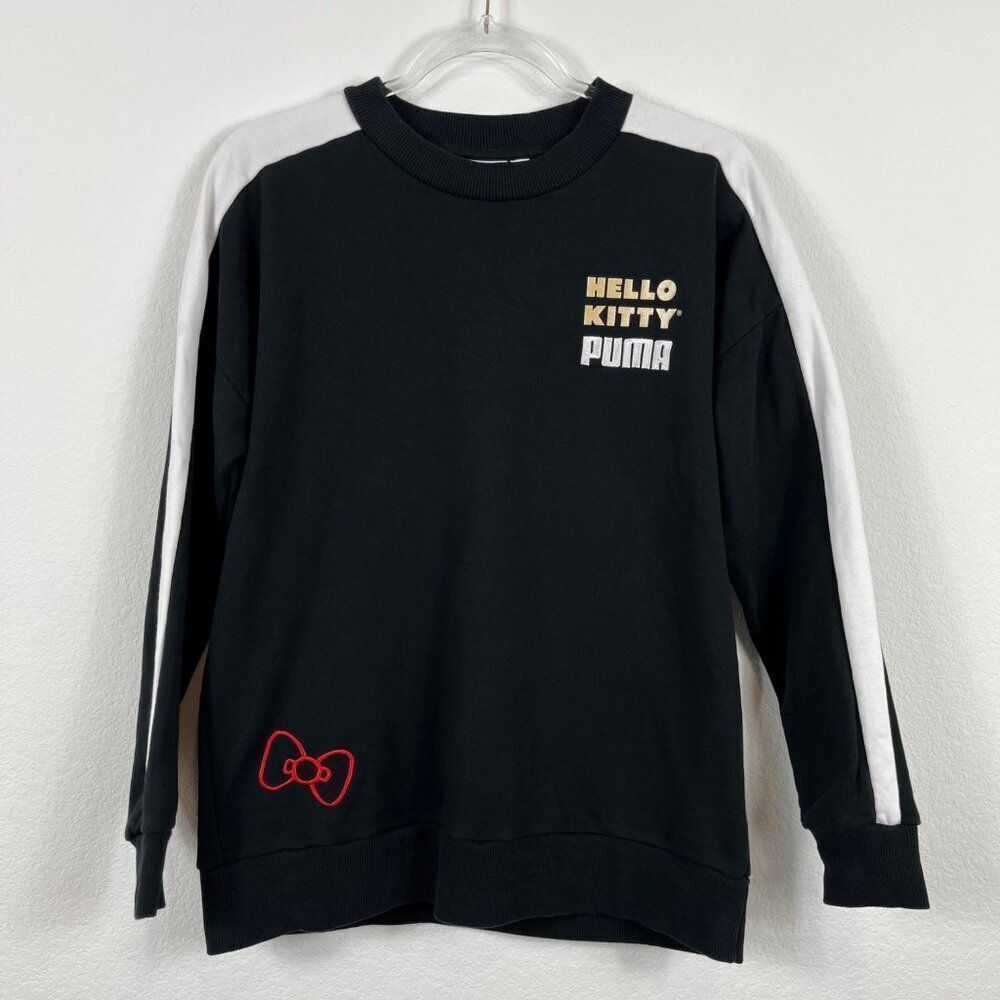 Puma x Hello Kitty Crewneck Oversized Sweatshirt Sweater Womens Small Streetwear